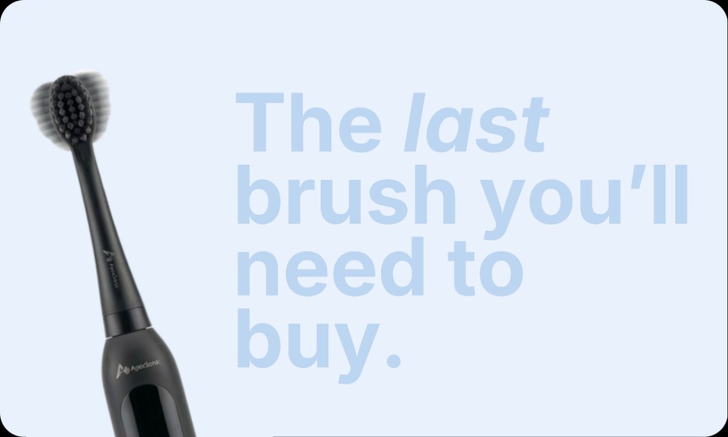 The last brush you will need to buy — ApexSonic electric toothbrush